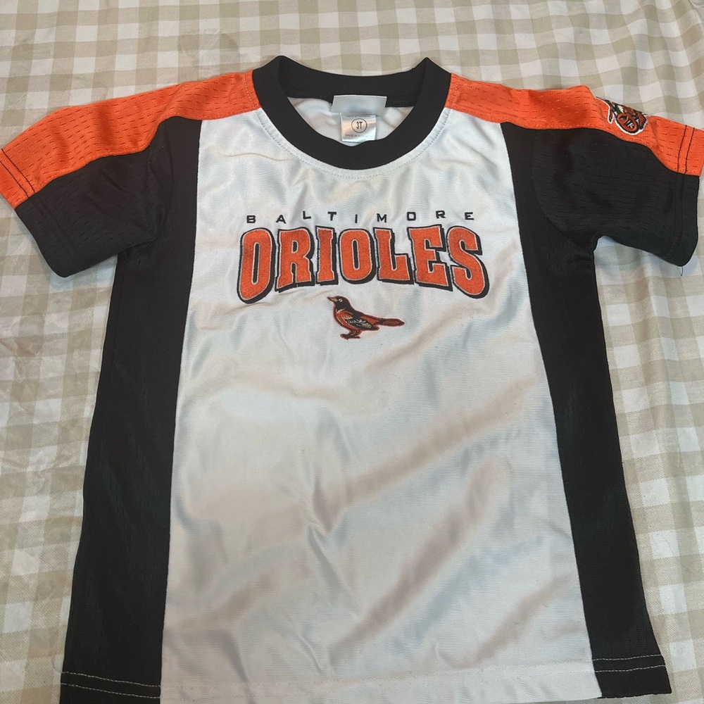 Baltimore Orioles Kids Shirt - Black, White, and Orange